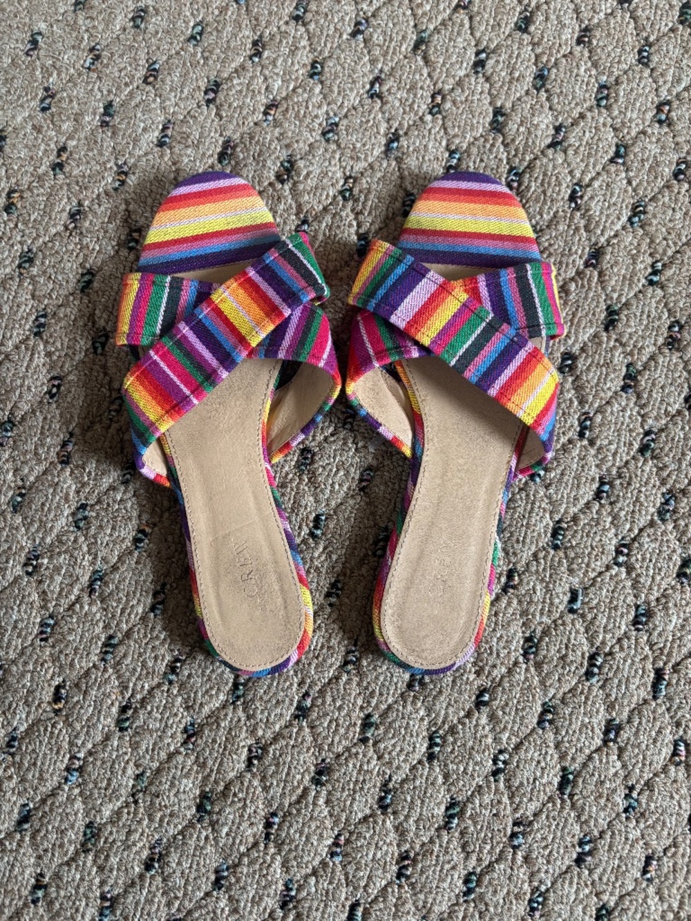 J.Crew rainbow sandals 9.5